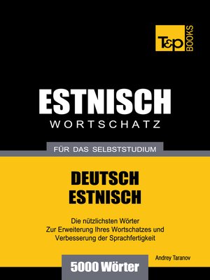 cover image of Deutsch-Estnischer Wortschatz für das Selbststudium